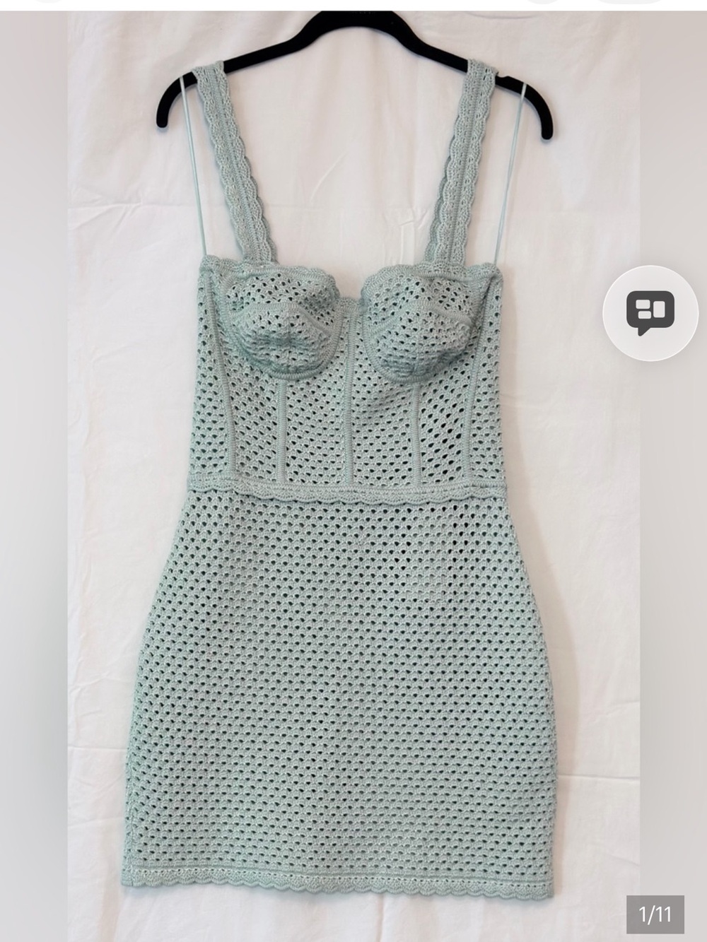 Dolce & Gabbana Mint Crochet Bustier Dress - Picture 12 of 12